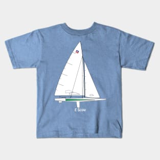 E Scow Sailboat Kids T-Shirt